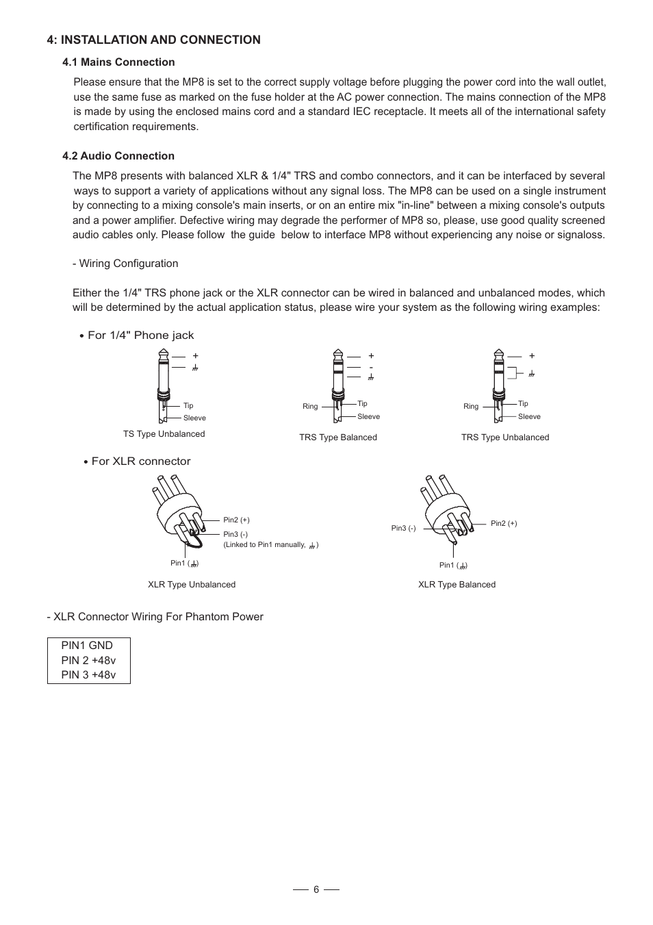 Installation and connection | Nilfisk-ALTO MP8 User Manual | Page 7 / 12