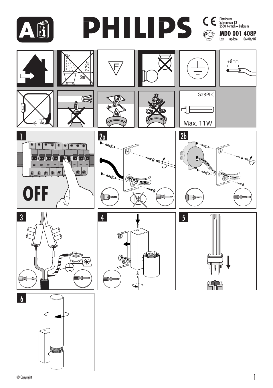 Philips Ecomoods Wandleuchte User Manual | 33 pages