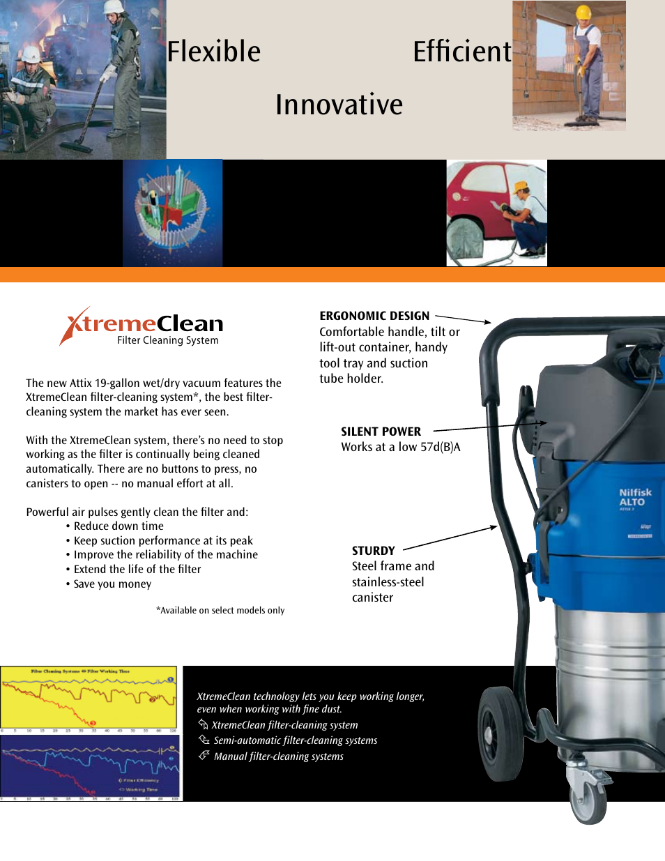 Flexible innovative efficient | Nilfisk-ALTO Attix 19 Gallon Series User Manual | Page 2 / 4