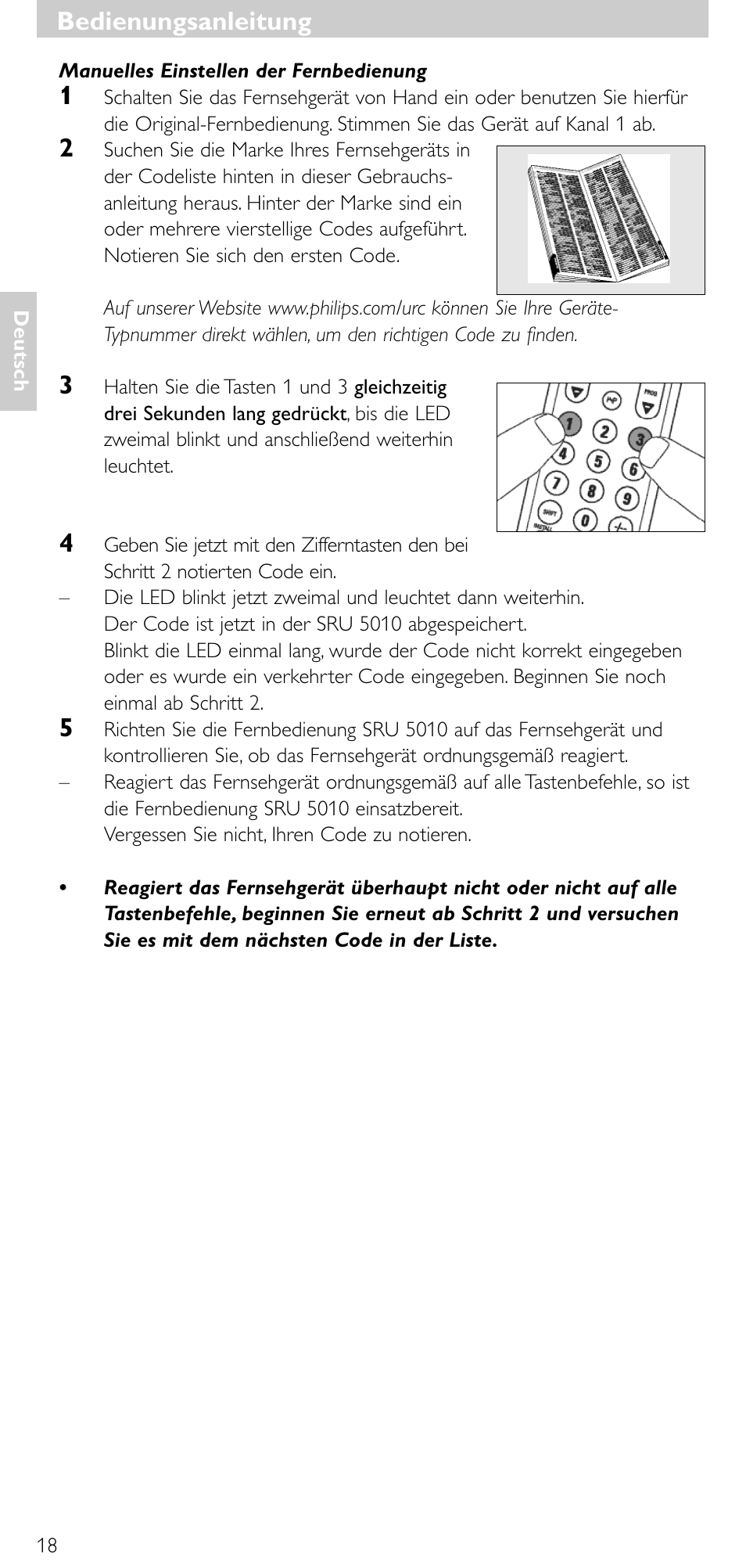 Bedienungsanleitung | Philips Universal-Fernbedienung User Manual | Page 17 / 63