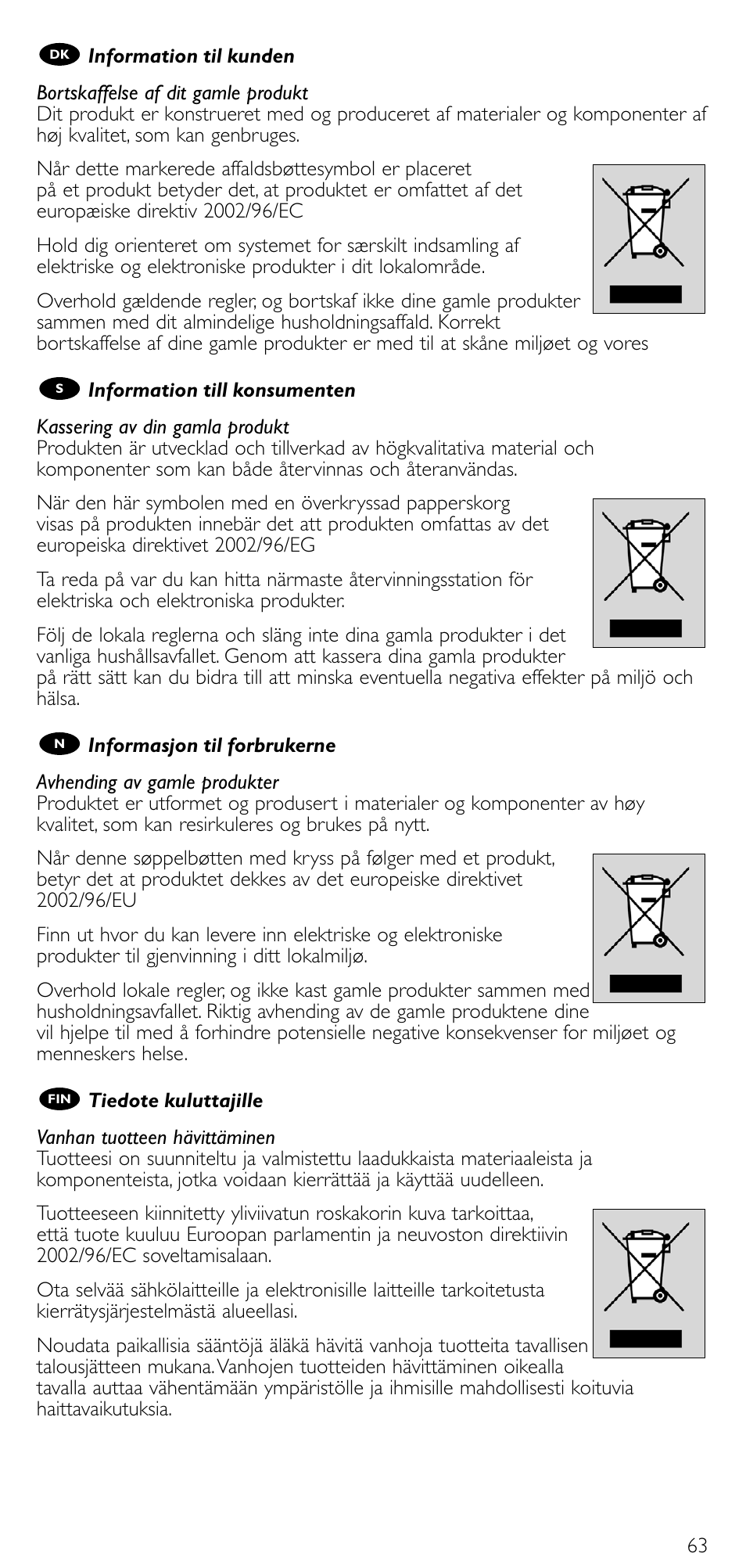 Philips Universal-Fernbedienung User Manual | Page 62 / 63