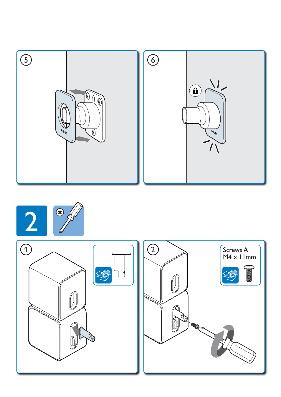 Philips Wandhalterungen für die Lautsprecher User Manual | Page 4 / 6