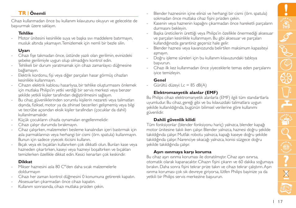 Philips Küchenmaschine User Manual | Page 17 / 88