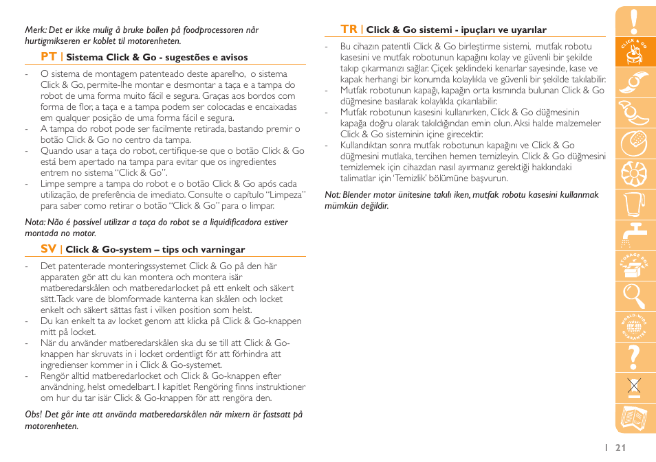 Philips Küchenmaschine User Manual | Page 21 / 88