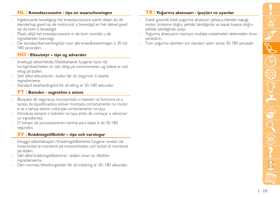 Philips Küchenmaschine User Manual | Page 29 / 88