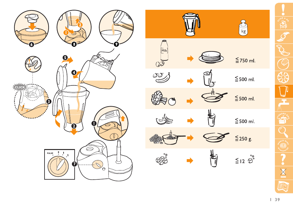 Philips Küchenmaschine User Manual | Page 39 / 88