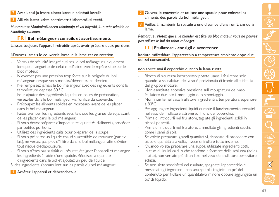 Philips Küchenmaschine User Manual | Page 43 / 88