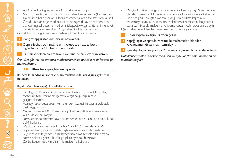 Philips Küchenmaschine User Manual | Page 46 / 88