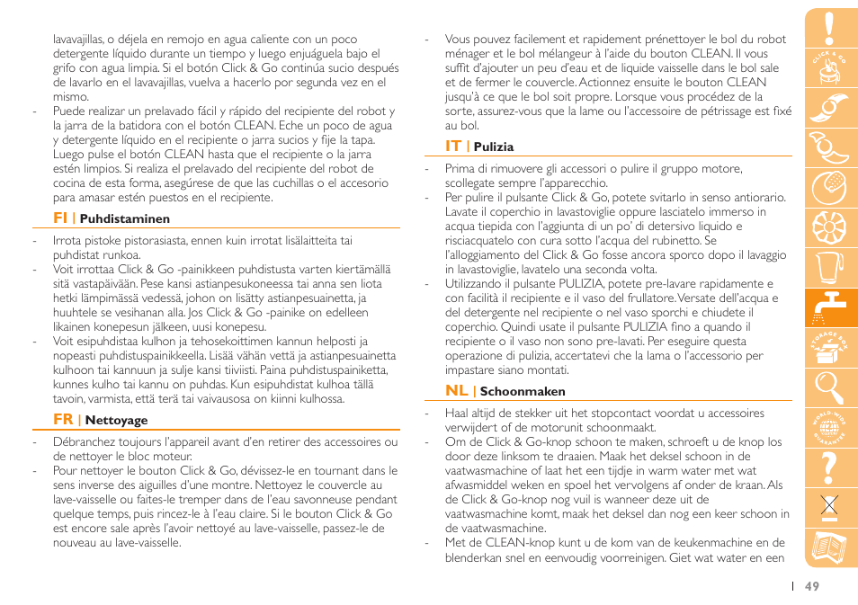 Philips Küchenmaschine User Manual | Page 49 / 88