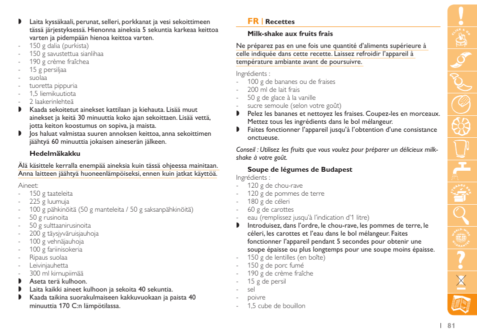 Philips Küchenmaschine User Manual | Page 81 / 88