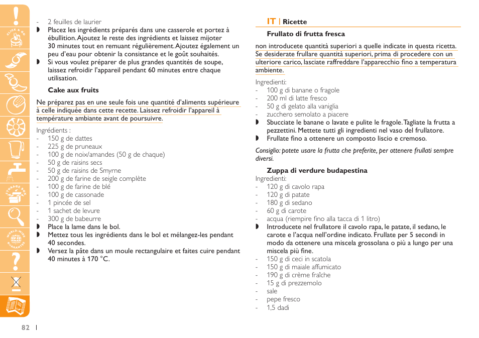 Philips Küchenmaschine User Manual | Page 82 / 88