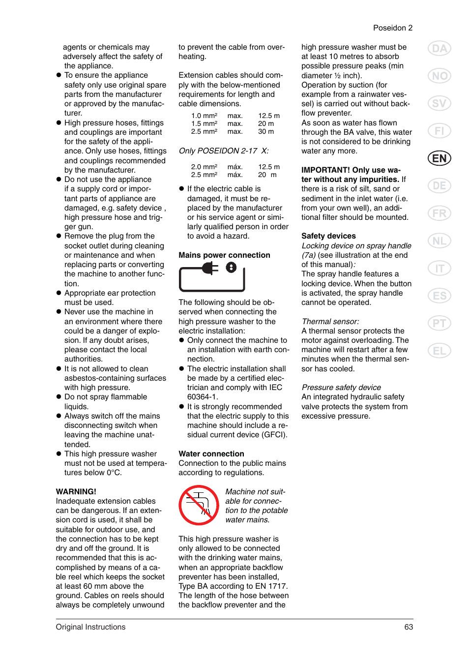 Nilfisk-ALTO POSEIDON 2 User Manual | Page 4 / 18