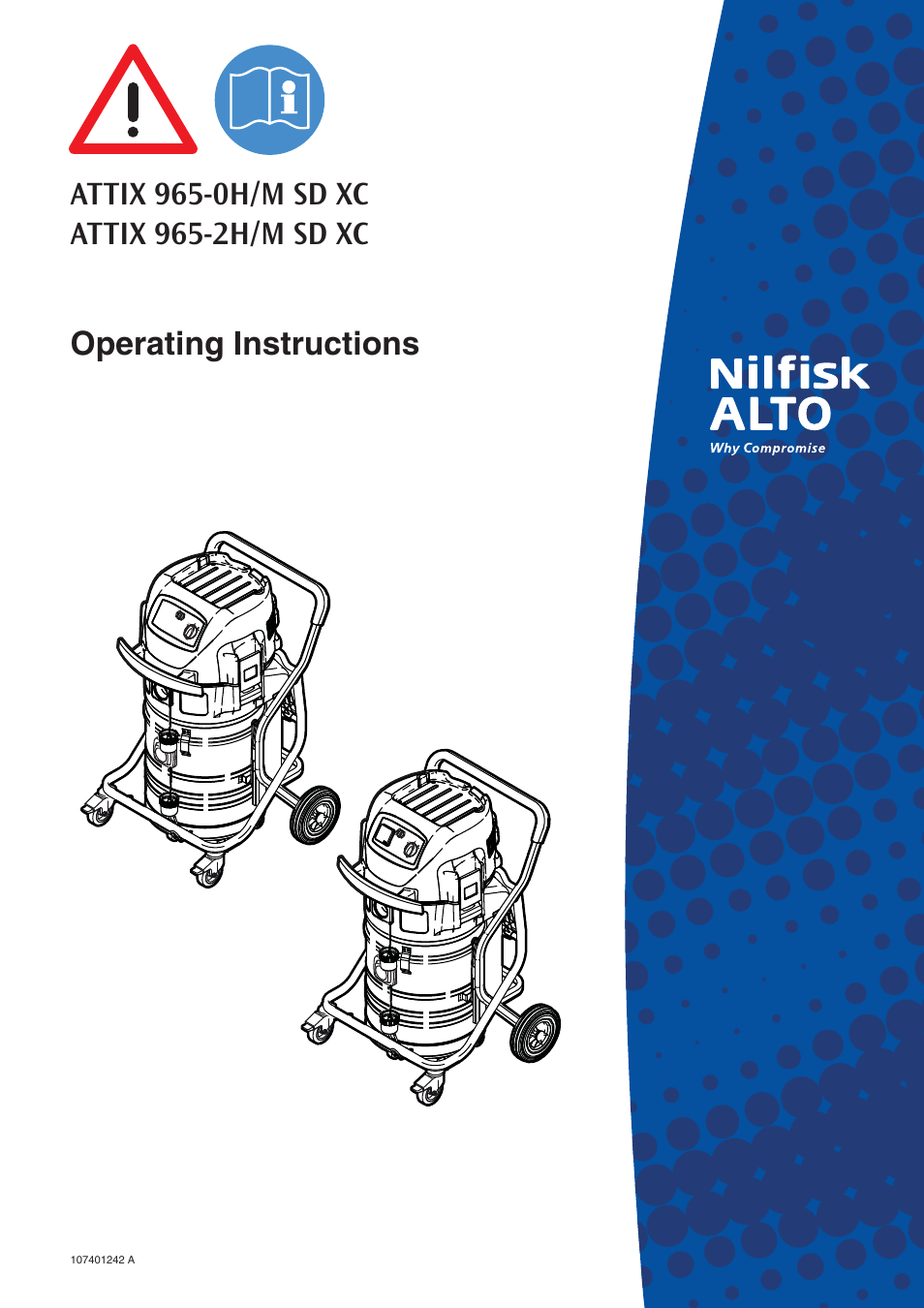 Nilfisk-ALTO ATTIX 965-0H/M SD XC User Manual | 30 pages