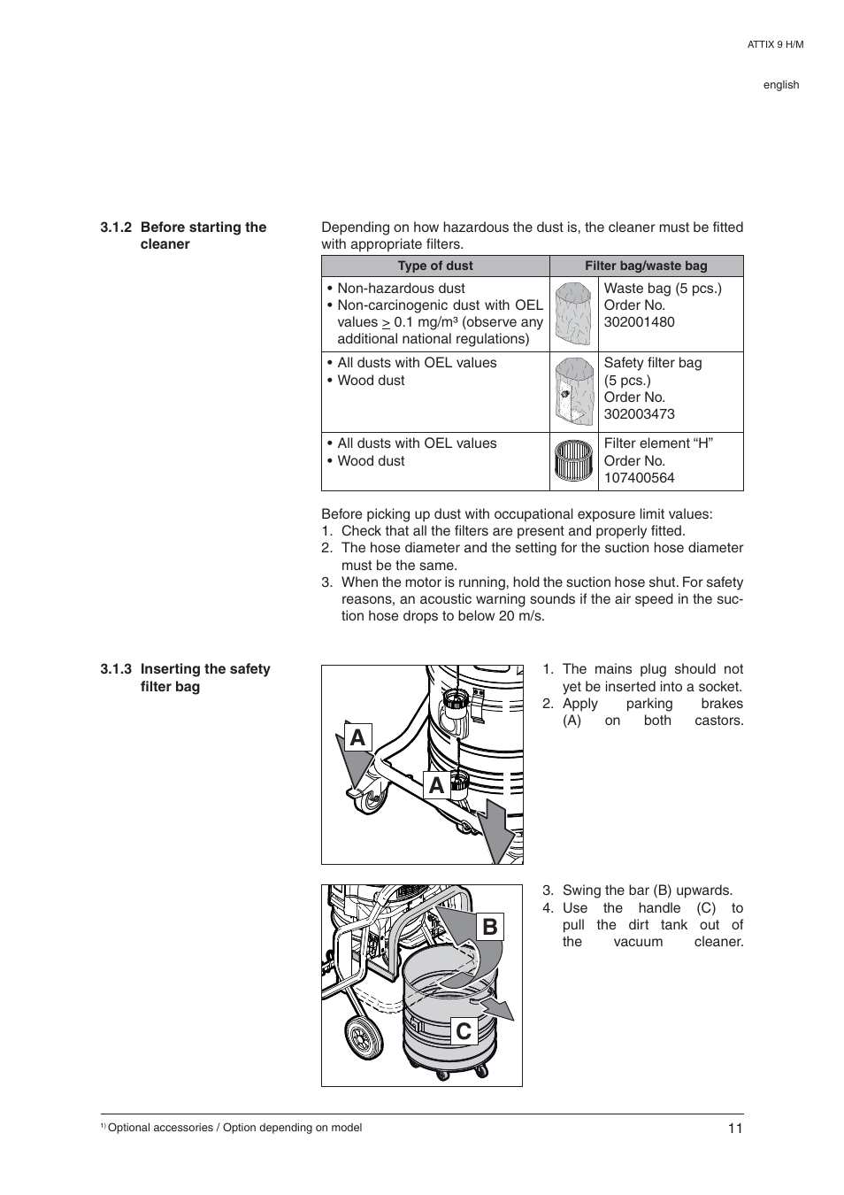 Nilfisk-ALTO ATTIX 965-0H/M SD XC User Manual | Page 12 / 30