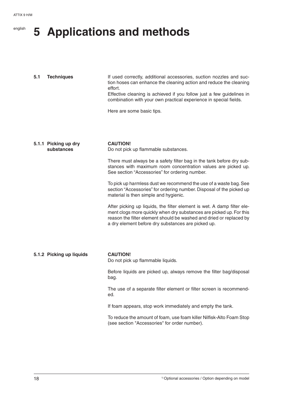 5 applications and methods | Nilfisk-ALTO ATTIX 965-0H/M SD XC User Manual | Page 19 / 30