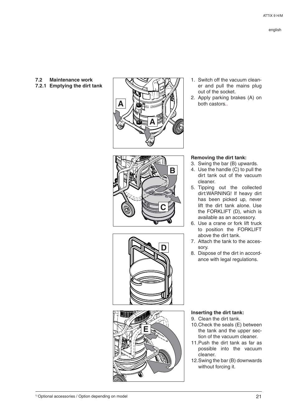 Ab c d | Nilfisk-ALTO ATTIX 965-0H/M SD XC User Manual | Page 22 / 30