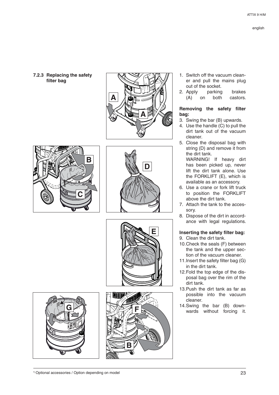 Nilfisk-ALTO ATTIX 965-0H/M SD XC User Manual | Page 24 / 30