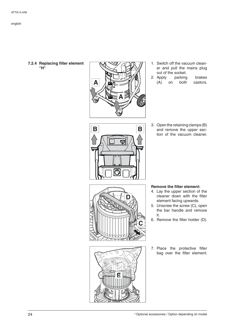 Nilfisk-ALTO ATTIX 965-0H/M SD XC User Manual | Page 25 / 30