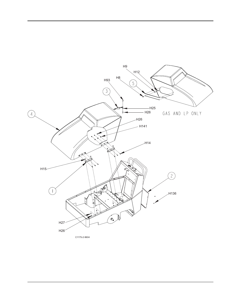 Covers - exploded view | Nilfisk-ALTO 91WS User Manual | Page 52 / 100