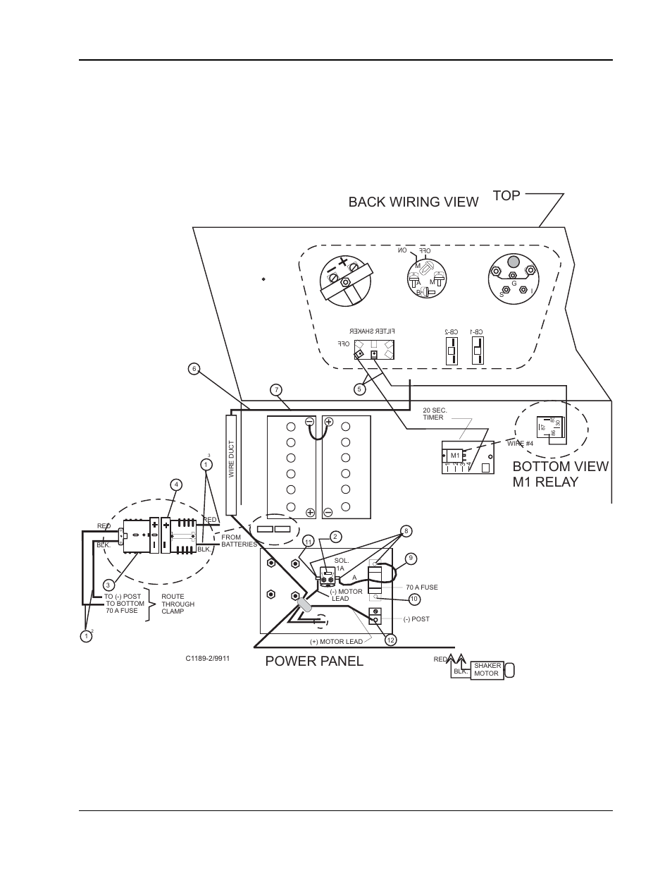 Electrical assembly (battery) - exploded view | Nilfisk-ALTO 91WS User Manual | Page 74 / 100