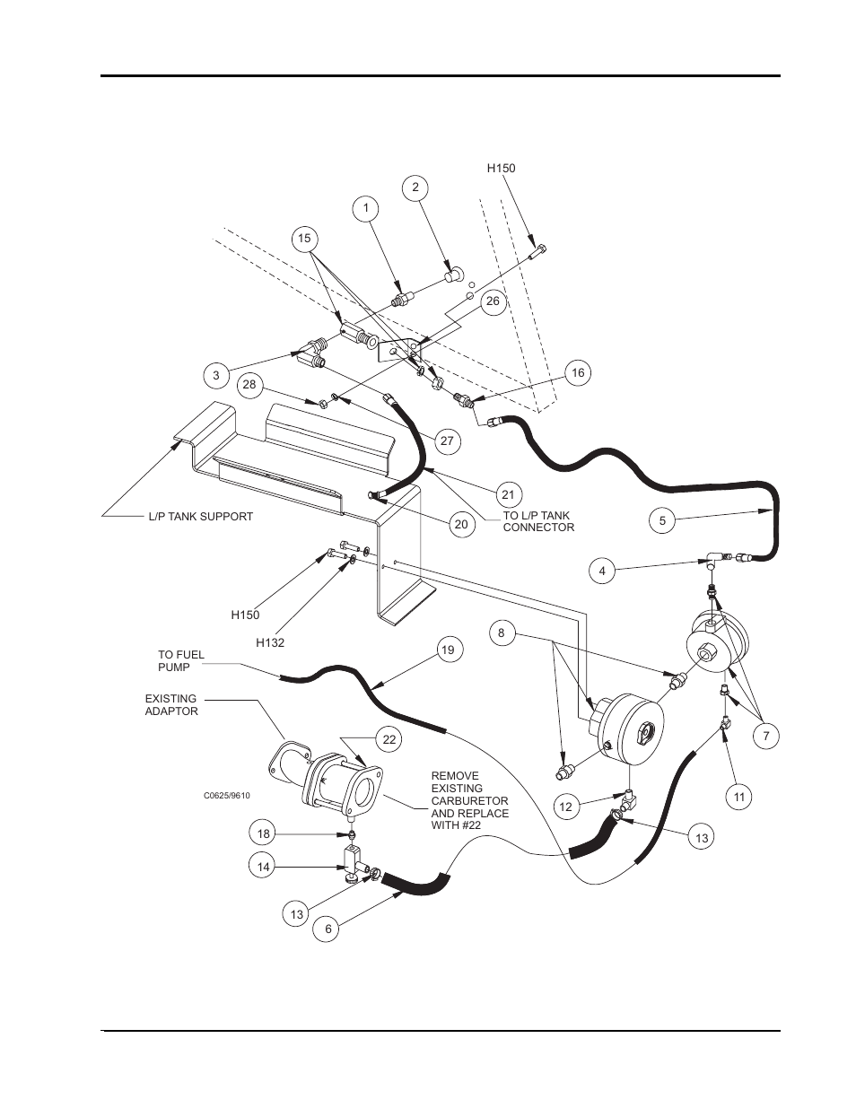 Lp option - exploded view | Nilfisk-ALTO 91WS User Manual | Page 90 / 100