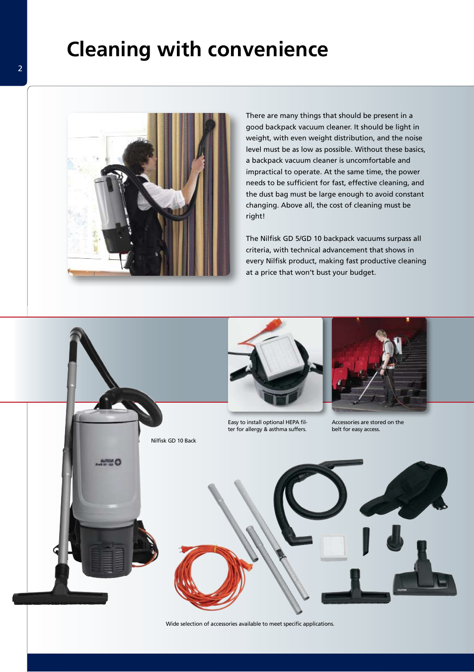 Cleaning with convenience | Nilfisk-ALTO GD 5/10 User Manual | Page 3 / 4