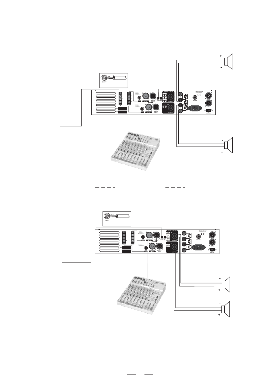 Input connector, Bridge mono, Bridge stereo | Off on, Mode this button release, Balanced channel 2 channel 1 channel 1 | Nilfisk-ALTO DPA900/1500 User Manual | Page 15 / 20