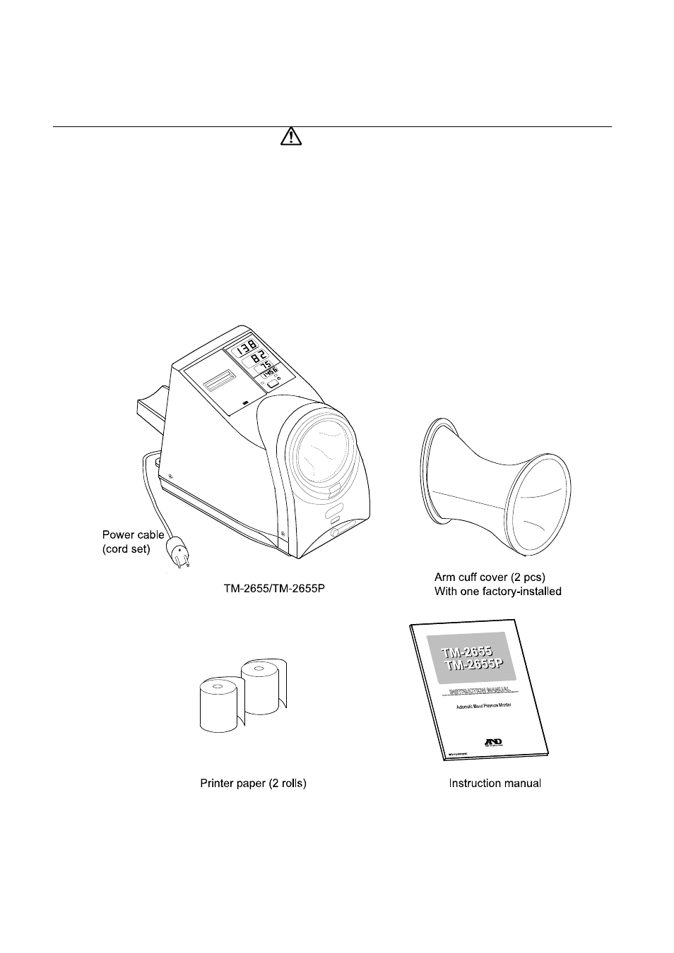 2 unpacking and inspection | A&D TM-2655 User Manual | Page 12 / 32