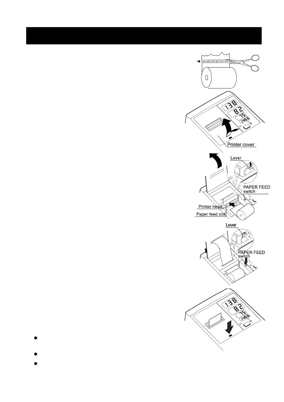 Installing the printer paper | A&D TM-2655 User Manual | Page 21 / 32