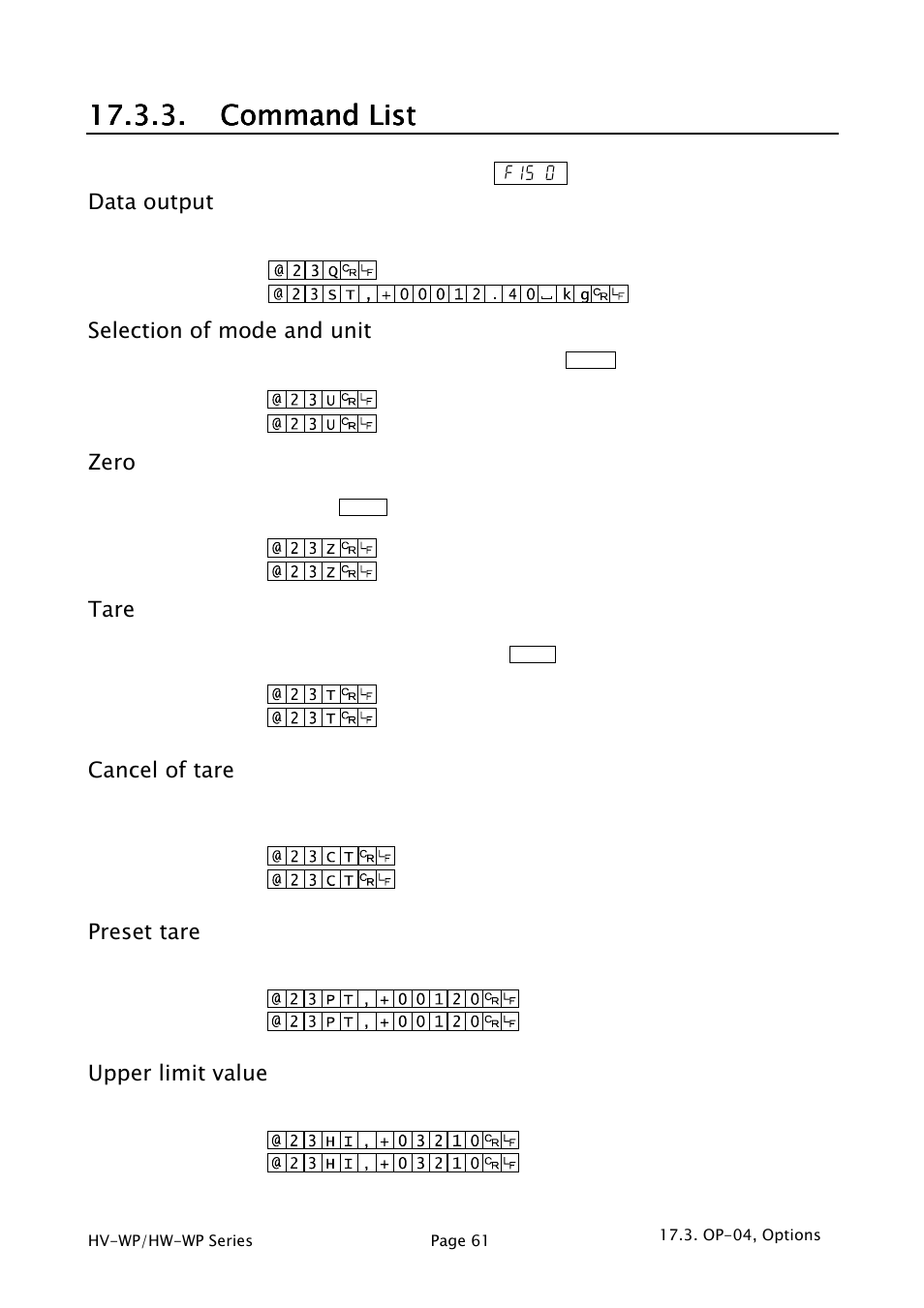 A&D Waterproof Digital Platform Scale HW-60KV-WP User Manual | Page 63 / 72