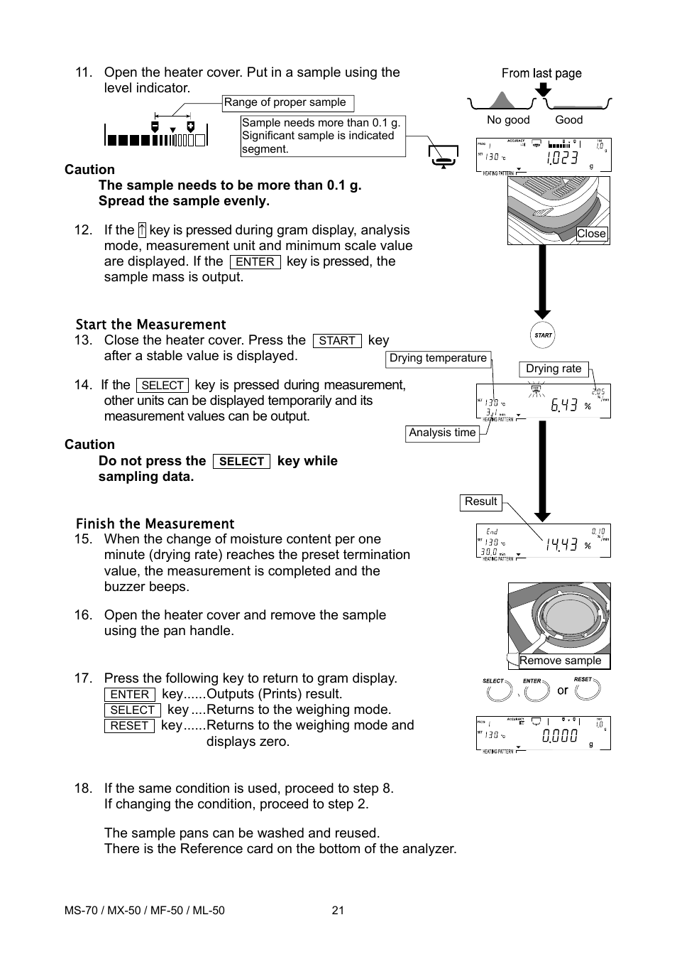 A&D ML-50 User Manual | Page 23 / 74