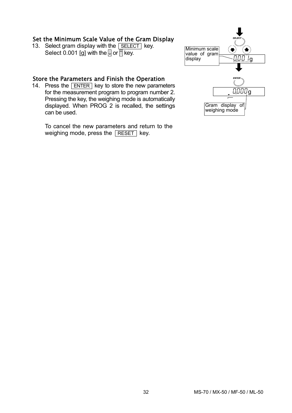 A&D ML-50 User Manual | Page 34 / 74