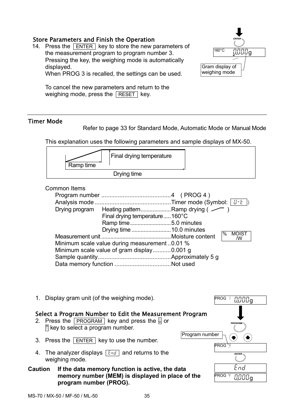 A&D ML-50 User Manual | Page 37 / 74