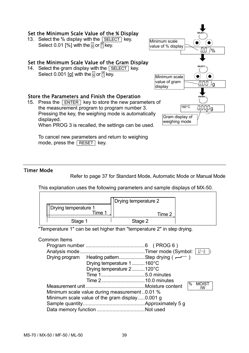 A&D ML-50 User Manual | Page 41 / 74