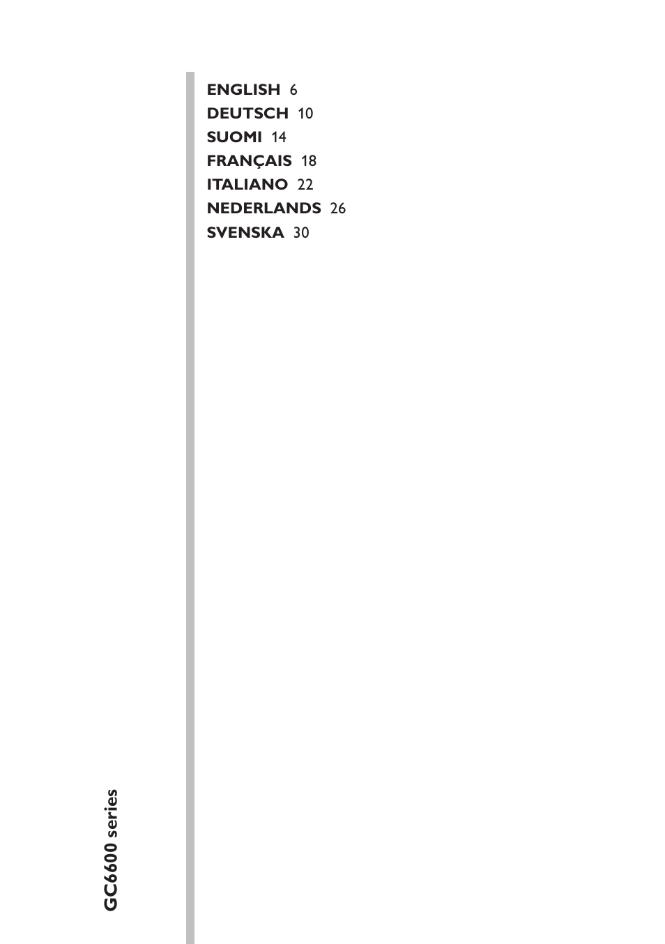 Table of content | Philips Dampfbügelstation User Manual | Page 5 / 36