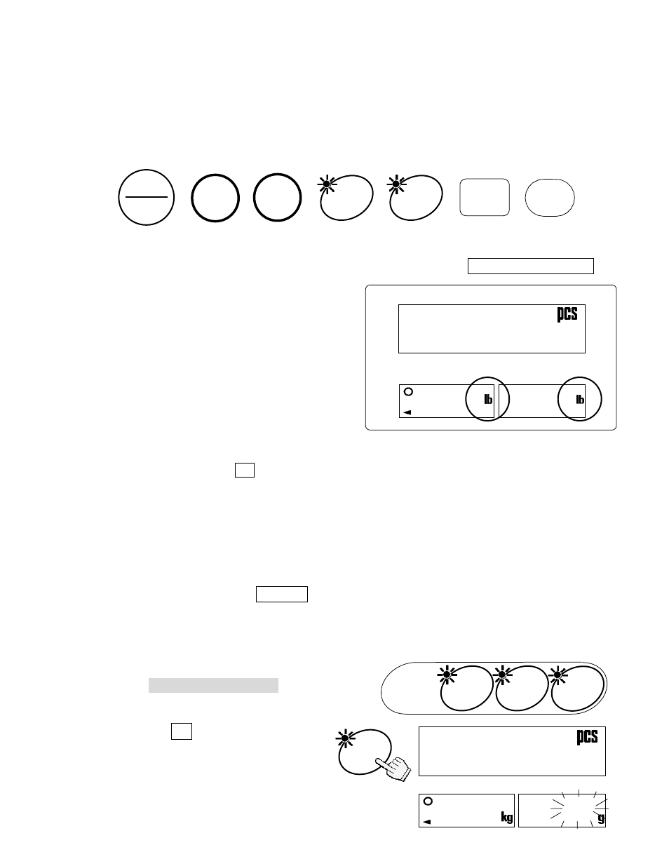 Aid-00, 5. simple operation mode, 6. kg or lb weighing units | 7. last unit weight used feature | A&D Counting Scale HC-15Ki User Manual | Page 8 / 60