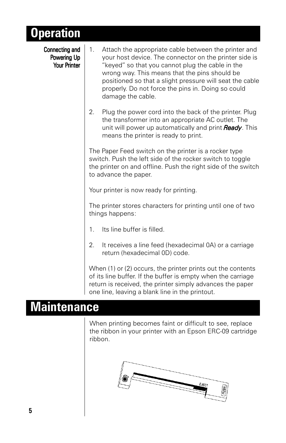 Operation, Maintenance | A&D 191 User Manual | Page 10 / 34