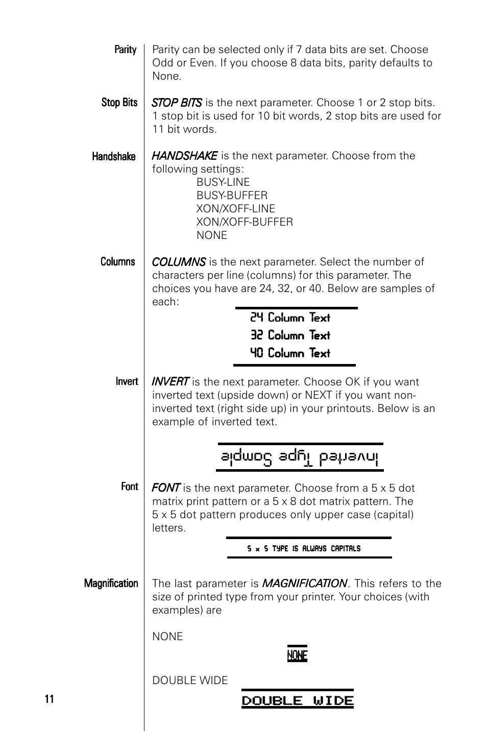 Inverted t ype sample, 24 column t | A&D 191 User Manual | Page 16 / 34