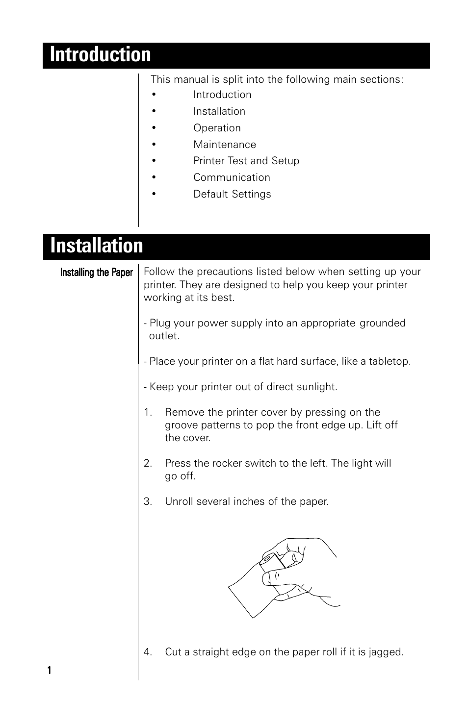 Introduction, Installation | A&D 191 User Manual | Page 6 / 34