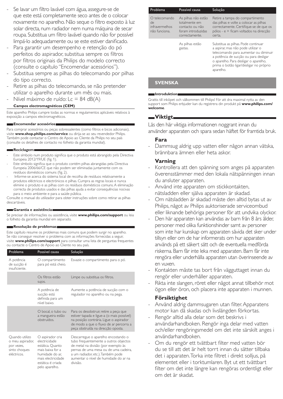 Philips PowerPro Active Beutelloser Staubsauger User Manual | Page 12 / 13