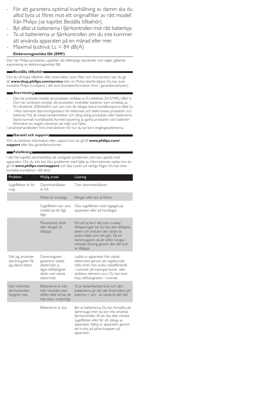 Philips PowerPro Active Beutelloser Staubsauger User Manual | Page 13 / 13