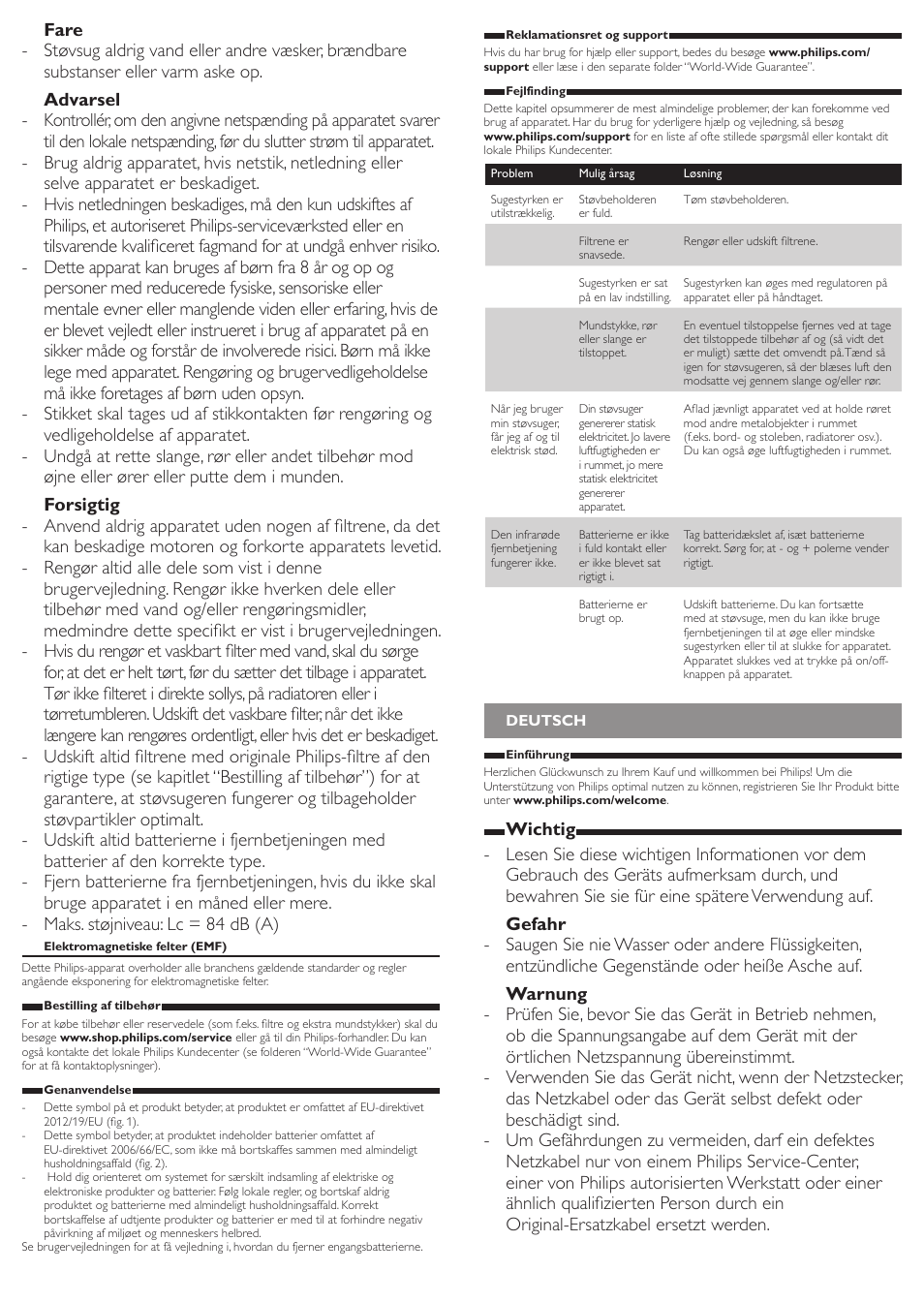 Philips PowerPro Active Beutelloser Staubsauger User Manual | Page 3 / 13