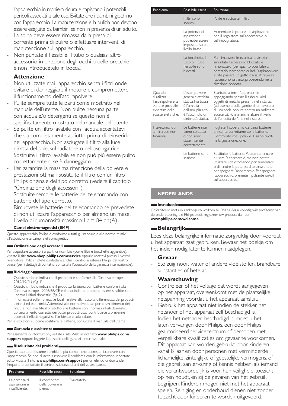 Philips PowerPro Active Beutelloser Staubsauger User Manual | Page 9 / 13