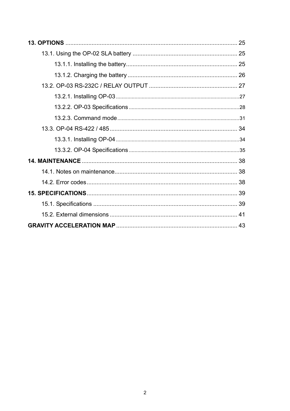 A&D Super Wash Down Scales SW-150KL User Manual | Page 4 / 46