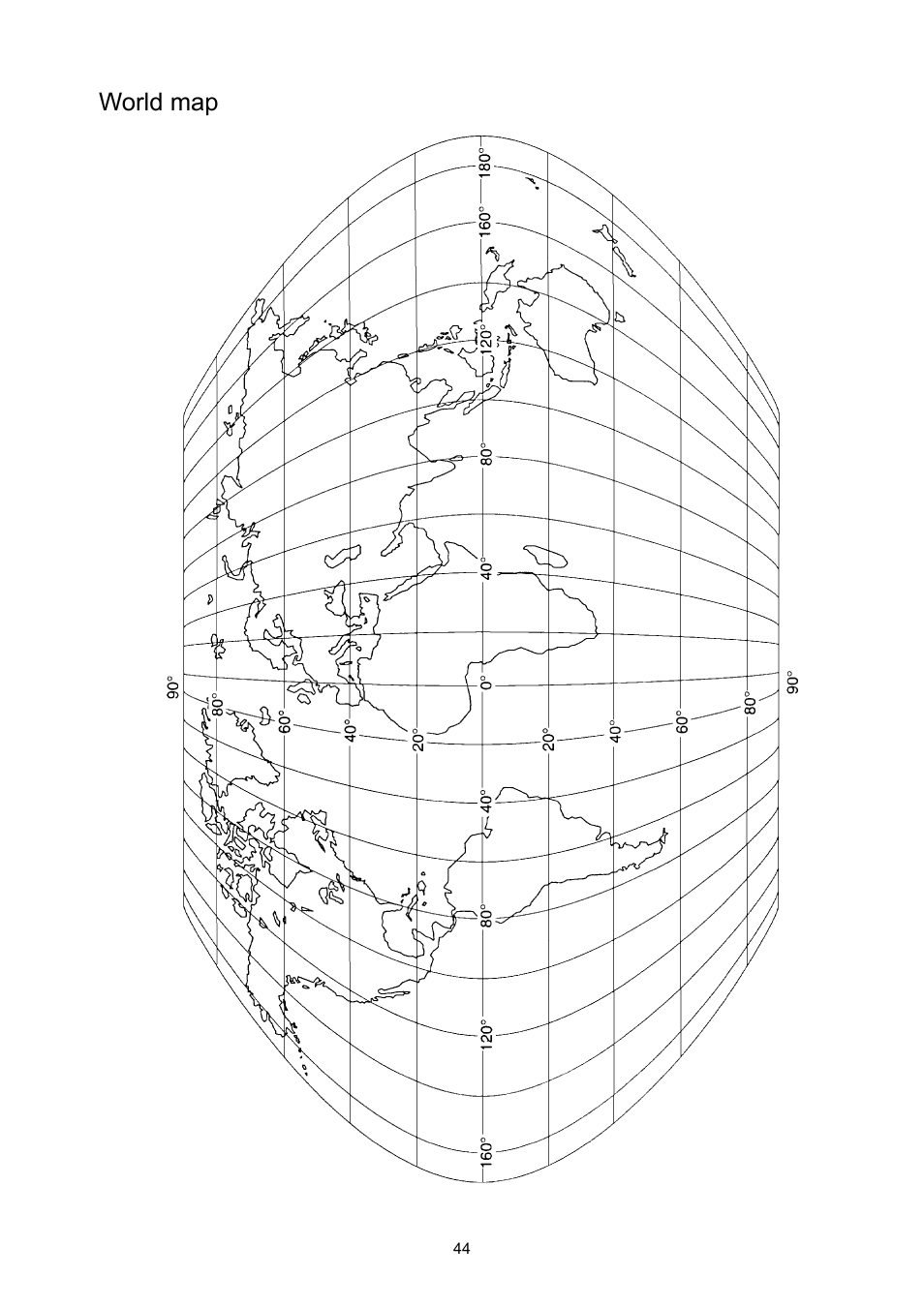 World map | A&D Super Wash Down Scales SW-150KL User Manual | Page 46 / 46