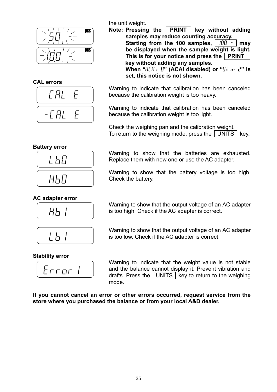 A&D Ej Series Compact Balance EJ-2000 User Manual | Page 37 / 42