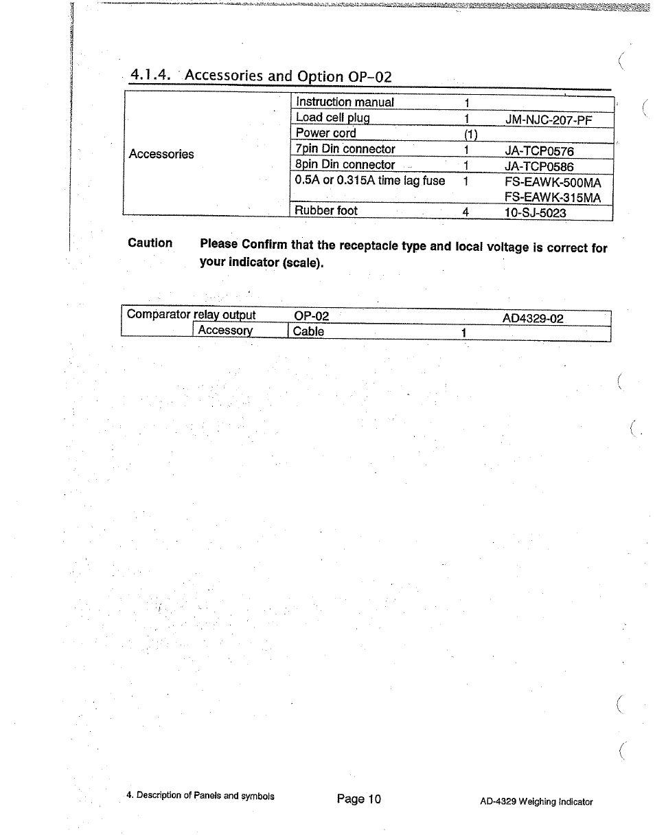 A&D Weighing Indicator AD-4329 User Manual | Page 12 / 56