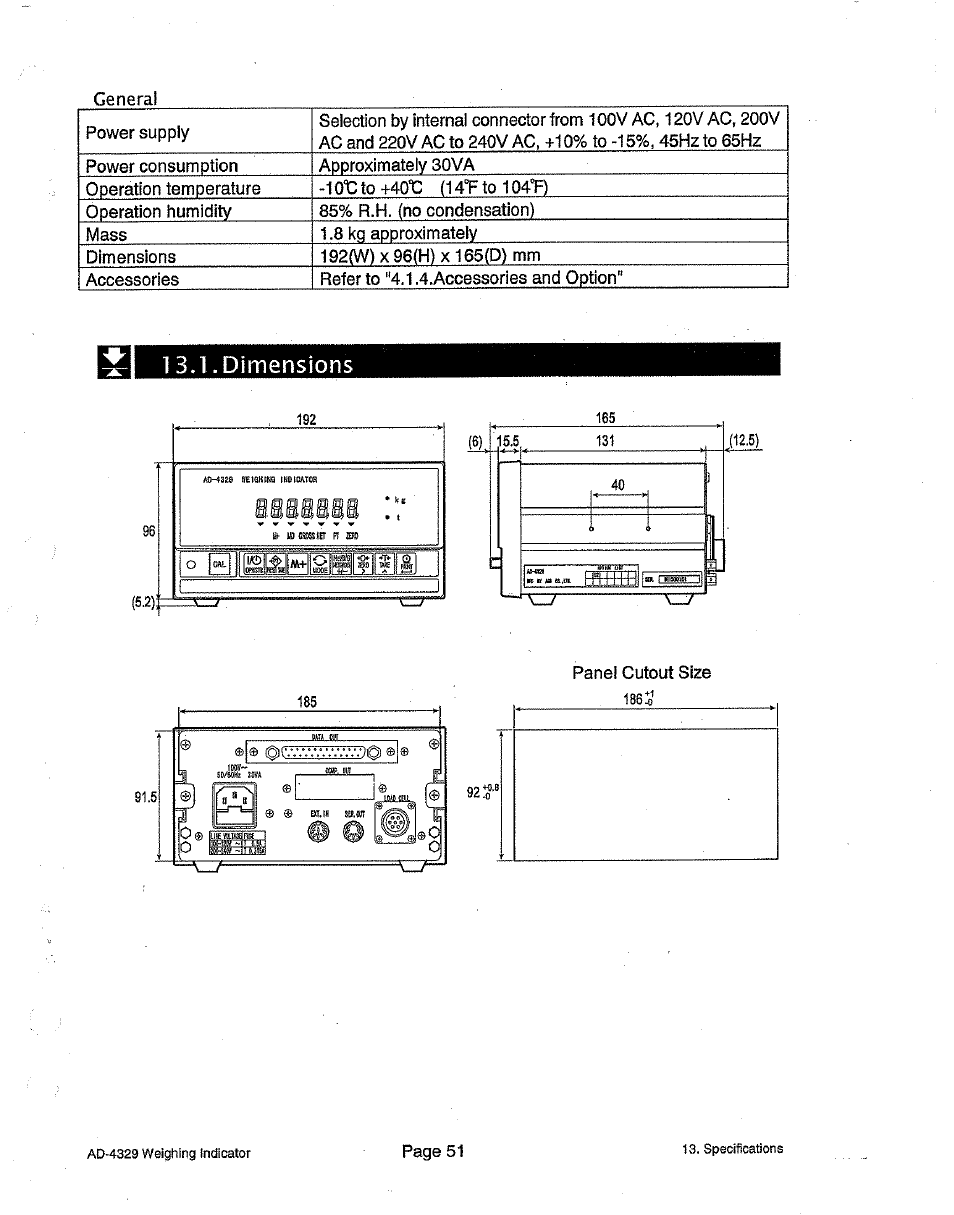 A&D Weighing Indicator AD-4329 User Manual | Page 55 / 56