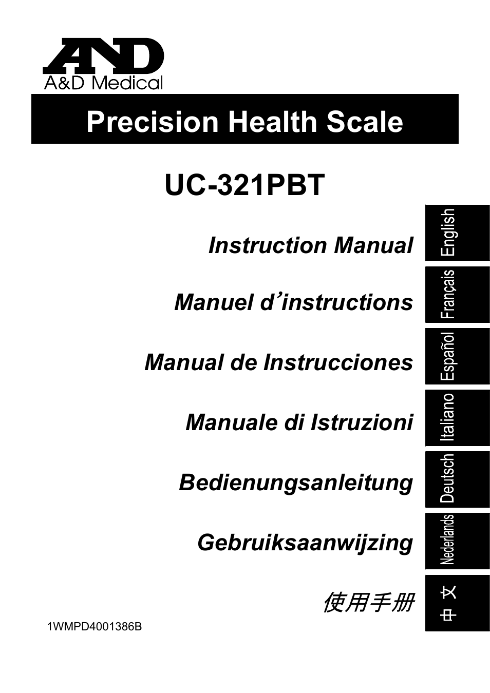 A&D UC-321PBT User Manual | 9 pages
