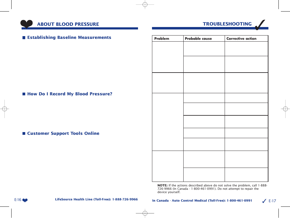 A&D Life Source Blood Pressure Monitor UA-767 Plus User Manual | Page 11 / 43